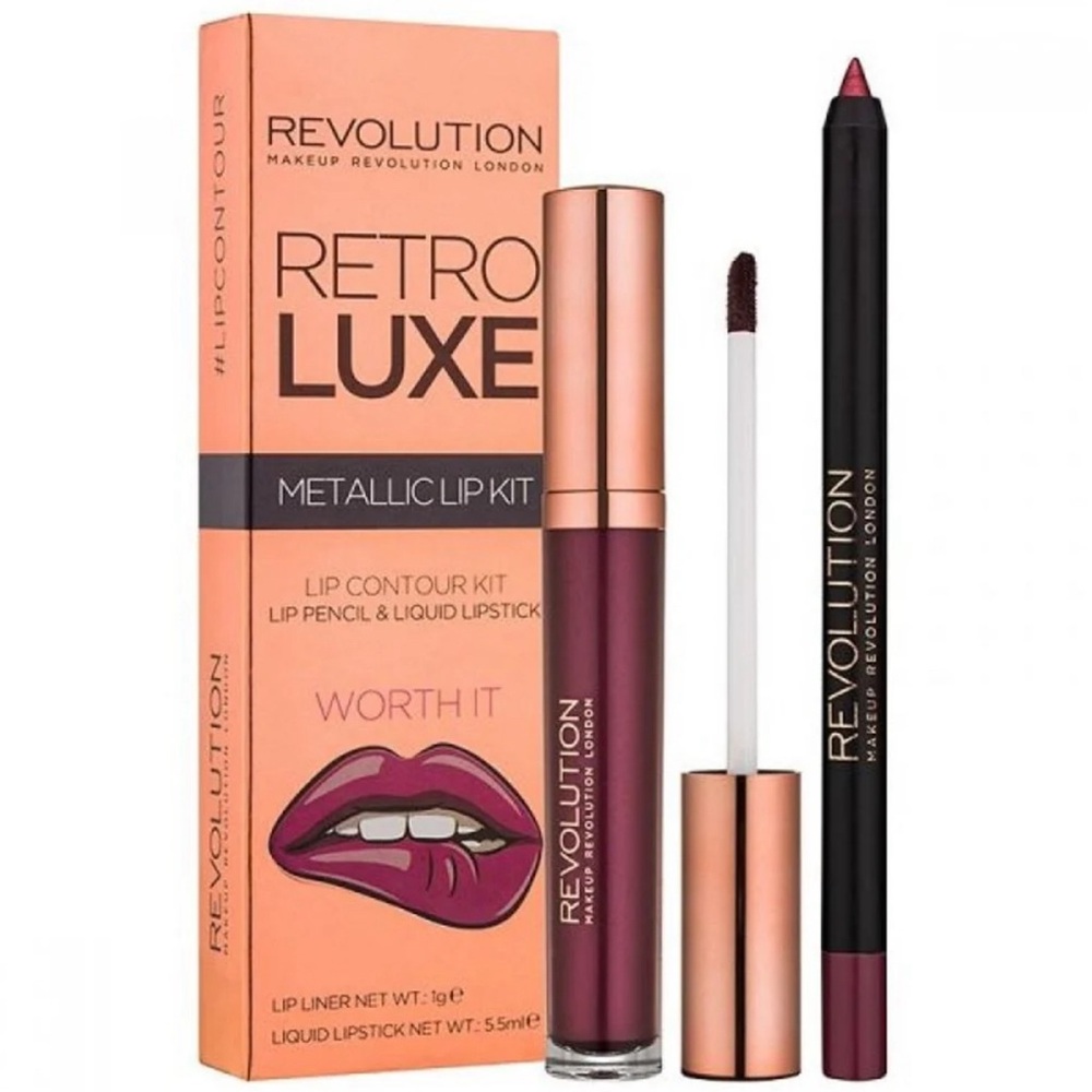 Revolution Metallic Lip Kit